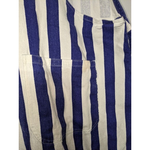 Game Bibs Overalls Blue White Adult Sz 2XL Tailgate Game Day Football Sports - Picture 11 of 13
